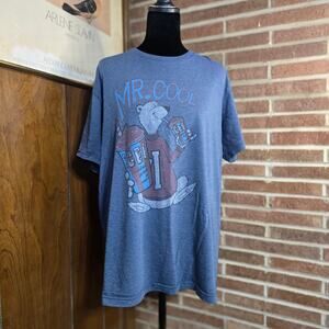 Vintage Style ICEE Mr. Cool Polar Bear Graphic T-Shirt Heather Blue Men's Large